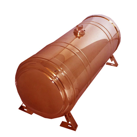 Fuel Tank - polished brass or copper - spun ends